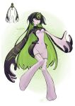  1girl absurdres alien ben_10 black_hair genderswap genderswap_(mtf) highres humanization large_hands long_hair multicolored_hair saydens upgrade_(ben_10) 