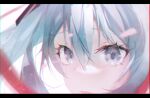  1girl absurdres aqua_eyes aqua_hair commentary eyelashes hair_ornament hatsune_miku highres long_hair looking_at_viewer lxc open_mouth simple_background solo twintails vocaloid white_background 