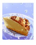  cake cake_slice dated food food_focus lemon_cake matsuyama_kojika no_humans original still_life water_drop 
