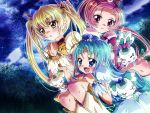  blonde_hair blue_eyes blue_hair blush chypre_(heartcatch_precure!) coffret coffret_(heartcatch_precure!) cure_blossom cure_marine cure_sunshine futari_wa_precure hanasaki_tsubomi heartcatch_precure! ikatomo kurumi_erika long_hair magical_girl multiple_girls myoudouin_itsuki pink_eyes pink_hair ponytail potpourri_(heartcatch_precure!) potpurri precure shypre twintails yellow_eyes 