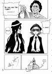  church crossover dancing formal hard_translated hat highres james_brown jumping k-on! monochrome musical_note necktie okina_keikaku pant_suit pointing shiwasu_no_okina suit sunglasses tainaka_ritsu the_blues_brothers translated 