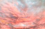  butter_(oshi8kyoumoh) clouds cloudy_sky commentary_request highres no_humans orange_sky orange_theme original outdoors scenery sky sunset 