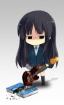  artist_request bad_id bass_guitar black_hair chibi guitar instrument k-on! long_hair scale urakata_hajime 