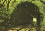  heian_(heian11) landscape railroad_tracks scenery tunnel 