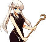  blonde_hair china_dress chinese_clothes long_hair mabinogi nao official_art staff transparent_background twintails white_hair 