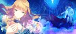  bare_back beatrice blonde_hair blue_eyes choker colored_eyelashes dress eyelashes flower formal gloves gun hair_flower hair_ornament hanokage highres jacket long_hair necktie open-back_dress petals red_hair redhead ribbon rose suit umineko_no_naku_koro_ni ushiromiya_battler weapon wedding_dress 