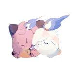  animal_focus blue_fire candle cleffa closed_eyes commentary expressionless fire full_body highres hug hugging_doll hugging_object li04r litwick no_humans one_eye_covered pokemon pokemon_(creature) signature simple_background smile stuffed_animal stuffed_toy white_background 