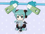  animated animated_gif aqua_eyes aqua_hair chibi clothes_pin clothesline gif hatsune_miku hatsune_miku_(append) long_hair mameshiba miku_append navel outie_navel smile solo twintails very_long_hair vocaloid vocaloid_append 