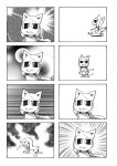  4koma :3 animal_ears cat_ears cat_tail comic heiya_masanori multiple_4koma original silent_comic tail 