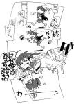  comic heiya_masanori hirano_masanori izumi_konata lucky_star monochrome sign_post translated translation_request tripping 