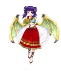 1girl dragon_girl dragon_wings fire_emblem fire_emblem:_the_sacred_stones fire_emblem_heroes highres non-web_source official_alternate_costume official_art purple_hair solo twintails wings