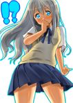  blue_eyes k-on! kotobuki_tsumugi koue long_hair school_uniform silver_hair solo sora_megumu 