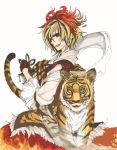  shino_(blackalice) solo tiger toramaru_shou touhou 