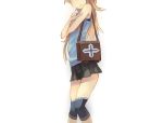  bag blonde_hair casual contemporary covering head_out_of_frame kousaka_kirino long_hair ore_no_imouto_ga_konna_ni_kawaii_wake_ga_nai ponkan_eight purse skirt solo 