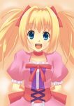  blonde_hair blue_eyes choker corset densetsu_no_yuusha_no_densetsu dress hair_ribbon iris_eris ponishi. ribbon twintails 