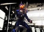  glowing glowing_eyes kamen_rider kamen_rider_accel kamen_rider_w sword weapon 