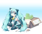  :3 animal_ears aqua_eyes aqua_hair bell cat_ears cat_tail detached_sleeves gloves hatsune_miku highres jingle_bell long_hair mani necktie paw_gloves skirt solo spring_onion tail thighhighs twintails very_long_hair vocaloid 