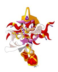  alternate_costume ancient_egyptian_hat commentary dark_persona dress egyptian_clothes enerjak_(sonic) english_commentary eyelashes furry furry_female gloves jani-ca lara-su long_hair midriff nextgrandcross official_alternate_costume outstretched_arm ponytail possessed purple_hair reaching reaching_towards_viewer sandals signature sonic_(series) sonic_the_hedgehog_(archie_comics) standing toeless_footwear transparent_background violet_eyes 