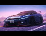  artist_name car glowing kai55 letterboxed license_plate motion_blur motor_vehicle nismo nissan nissan_gt-r no_humans original shadow spoiler_(automobile) vehicle_focus 