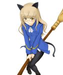  aona bad_id broom broom_riding glasses pantyhose perrine_h_clostermann strike_witches tail 