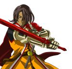  alternate_costume armor belt black_hair cape dagger green_eyes raven schwann_oltorain sword tales_of_vesperia weapon 