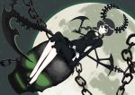  black_hair black_rock_shooter chain code49 dead_master highres nanahime_(aoi) skull 