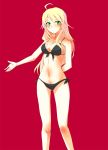  akenoin bad_id bikini blonde_hair cleavage green_eyes hoshii_miki idolmaster idolmaster_2 swimsuit 