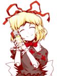  blonde_hair boomer_(left4dead) boomer_bile canister closed_eyes container doll_joints jar left_4_dead left_4_dead_2 medicine_melancholy parody ribbon short_hair smile touhou 