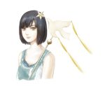  brown_eyes hair_ornament rakuen sakamoto_maaya short_hair 