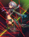  electricity highres kazeno looking_back original purple_hair sketch solo thigh-highs thighhighs 