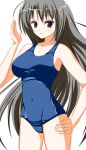  akaba_chizuru black_hair kagura0 long_hair school_swimsuit seitokai_no_ichizon swimsuit 