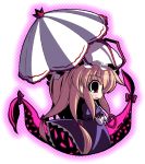  chibi crazy_developers dress elbow_gloves gloves hat parasol pink_eyes ribbon touhou umbrella yakumo_yukari 