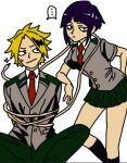  1boy 1girl boku_no_hero_academia couple highres jirou_kyouka kaminari_denki non-web_source tomboy 