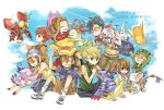  bag biyomon blonde_hair blue_eyes blue_hair brown_eyes brown_hair digimon digimon_adventure everyone fur gabumon glasses gloves goggles gomamon hat horns ishida_yamato izumi_koushirou kido_jou kido_jyou konagonana long_hair monster open_mouth palmon patamon piyomon short_hair shorts smile tachikawa_mimi tailmon takaishi_takeru takenouchi_sora tentomon yagami_hikari yagami_taichi 