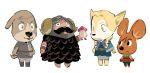  0121huiii beard brown_hair chilchuck_tims dog_boy dungeon_meshi dwarf facial_hair fake_horns fox_girl furrification furry furry_female furry_male helmet highres horned_helmet horns laios_thorden long_beard marcille_donato mouse_boy parody_request senshi_(dungeon_meshi) thick_mustache very_long_beard walking_mushroom_(dungeon_meshi) 