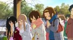 akiyama_mio eyes_closed hands_together hirasawa_yui k-on! kotobuki_tsumugi long_hair multiple_boys multiple_girls praying short_hair tainaka_ritsu