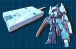  asshimar beam_rifle commentary_request concept_art energy_gun food gundam machinery mecha mobile_suit multiple_views niiyan no_humans original popsicle redesign robot sketch spacecraft starfighter transformation weapon 