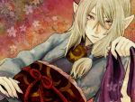  artist_request blonde_hair japanese_clothes kusuriuri_(mononoke) male mononoke pointy_ears sharp_nails solo 