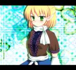  blush green_eyes kohaku. mizuhashi_parsee pointy_ears scarf solo touhou 