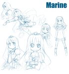  futari_wa_precure heartcatch_precure! kurumi_erika magical_girl monochrome precure sketch souto 