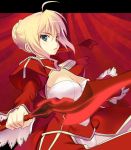  azu blonde_hair dress epaulettes fate/extra fate/stay_night fate_(series) saber_extra weapon 