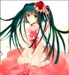 dress flower furudo_erika hair_ornament kinatsu_souju ribbon twintails umineko_no_naku_koro_ni 