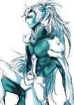  armor blazblue hakumen long_hair manly muscle ponytail white_hair 