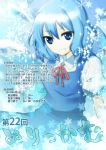  blue_eyes blue_hair cirno highres murasin touhou translation_request wings 