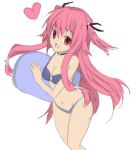  4chan angel_beats! bikini drawfag long_hair pink_eyes pink_hair swimsuit yui_(angel_beats!) 