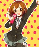  brown_hair epuko hirasawa_yui k-on! lowres pantyhose pencil_case school_uniform short_hair utauyo_miracle 