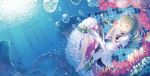  blonde_hair bubble closed_eyes coral fish flower kichiroku princess_(sekaiju) seashell sekaiju_no_meikyuu sekaiju_no_meikyuu_3 shell solo tiara underwater 