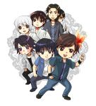  amakura_kei asou_yuu black_hair butterfly chibi collar fatal_frame fatal_frame_3 fatal_frame_4 fatal_frame_ii formal haibara_you hinasaki_mafuyu jacket japanese_clothes jeans kimono kirishima_choushiro knife nazumi_(sepaseri) short_hair suit tachibana_itsuki tachibana_mutsuki white_hair 