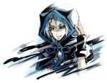  character_request fingerless_gloves gloves grin hoodie kiryuu_kyousuke smile solo yamadori_ofuu yellow_eyes yuu-gi-ou yuu-gi-ou_5d's 