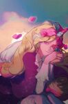  15629883 1other androgynous blonde_hair closed_mouth commentary_request cookie_run cream_unicorn_cookie highres horns long_hair long_sleeves looking_at_viewer multicolored_hair pants single_horn two-tone_hair very_long_hair violet_eyes white_hair white_pants 
